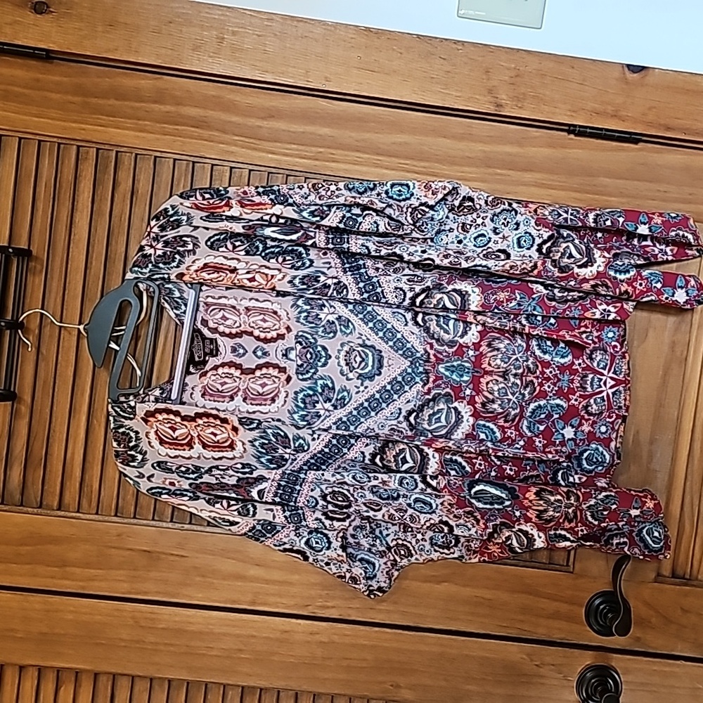 Angie Boho Floral Cardigan Size M
